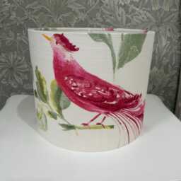 Handmade Lampshade in Laura Ashley Harewood Pink Grapefruit Fabric, Various Sizes Available Ceiling Or Table/Floor Lamp Options - thumbnail 3