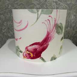 Handmade Lampshade in Laura Ashley Harewood Pink Grapefruit Fabric, Various Sizes Available Ceiling Or Table/Floor Lamp Options - thumbnail 2