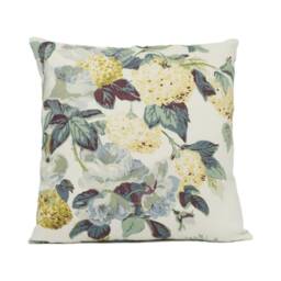 Cowtan & Tout - Rose & Hydrangea Sky/Teal Chic Classic Floral Cushion Cover Handmade Throw Pillow Designer Home D??cor - thumbnail 3