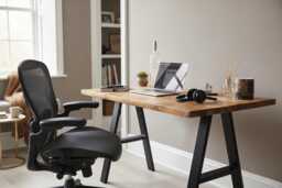 Rustic Desk With A-Frame Legs - Work From Home Made To Order Reclaimed Wood Office Industrial Steel