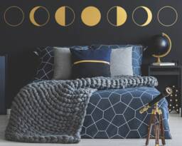Moon Phases Wall Decal - Of The Decor, Celestial Art, Astronomy Gift, Zodiac Decor - thumbnail 1