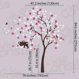 Blossom Tree Wall Decal Koala Nursery Art - 85x76 - thumbnail 2