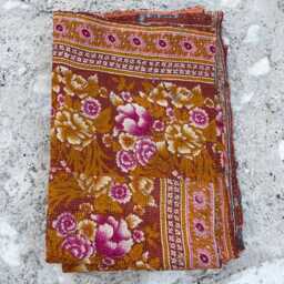Cotton Kantha Quilt Block Print Reversible Patchwork Handmade Ethnic Bedding - thumbnail 4