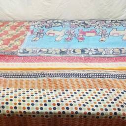 Handmade King Kantha Quilt Patchwork Indian Cotton Bedspread - thumbnail 2