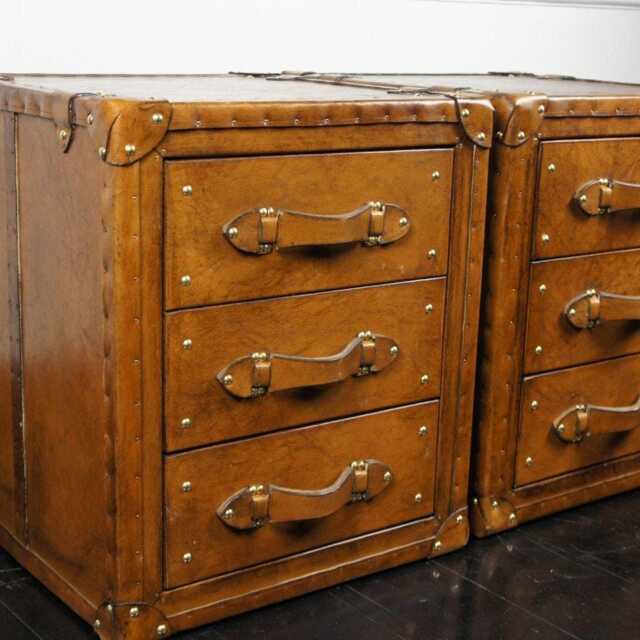 Vintage English Style Nightstands, Matching Bedroom Gifts, His & Hers Bedside Drawers - image 1