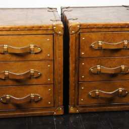 Vintage English Style Nightstands, Matching Bedroom Gifts, His & Hers Bedside Drawers - thumbnail 3