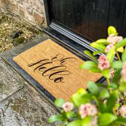 Oh Hello Cute Welcome Doormat Quote, Welcome, New Home Decor, Housewarming Gift, Realtor Gift For Men & Women - thumbnail 2
