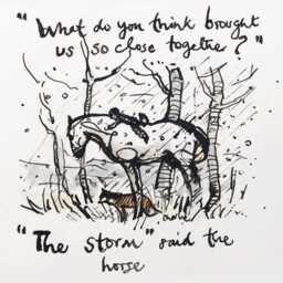 Whimsical Oak Framed Print The Boy, Mole, Fox & Horse - Perfect For Kids' Rooms - thumbnail 2