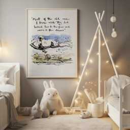 Whimsical Oak Framed Print The Boy, Mole, Fox & Horse - Perfect For Kids' Rooms - thumbnail 3
