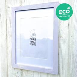 Lilac Picture Frame Rustic A2, A3, A4, A5, 5x5, 6x6, 5x7, 6x8, 8x10, 11x14 - Handmade Photo Frames Mounted Option Free Standing - thumbnail 2