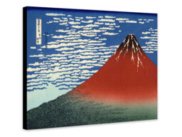 Red Fuji Hokusai Print - Japanese Ukiyo-E Art, Canvas Or Photo - thumbnail 1