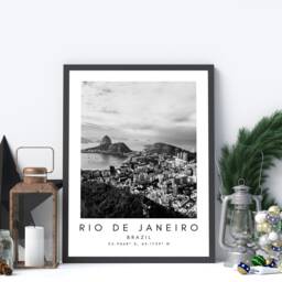 Rio De Janeiro Print Brazil Scenery, Christ The Redeemer Wall Art - thumbnail 3