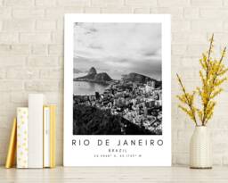Rio De Janeiro Print Brazil Scenery, Christ The Redeemer Wall Art - thumbnail 1