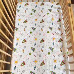 Space Rocket Pillowcase, Stars, Planets, 100% Cotton - thumbnail 3