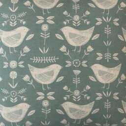 Handmade Scandinavian Bird Duck Egg Linen Throw Pillow Sham Cushion Cover - thumbnail 2