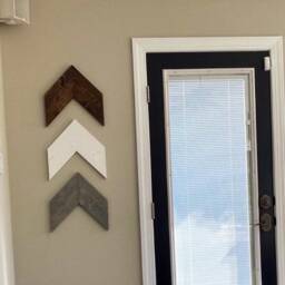 Handmade Wooden Chevron Arrow Wall Decor Rustic Farmhouse Style - thumbnail 3