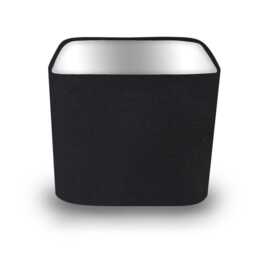 Handmade Black Cotton With Metallic Interior Rounded Square Lampshade, Table/Ceiling, Modern Home Decor, Made in Uk, Unique - thumbnail 3