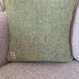 Scottish Buttercups & Harris Tweed Cushion // Handmade Photo Sunny Meadow Print From Scotland Wild Flower - thumbnail 2