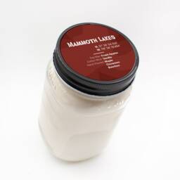 Mammoth Lakes -- Scented Soy Candle California Apple Cinnamon Maple Bourbon Handmade Handpoured Mason Jar - thumbnail 4