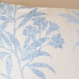 Laura Ashley Tenby Seaspray Cushion, Handmade Backed in Austen Natural With Zip A Fastening - thumbnail 3