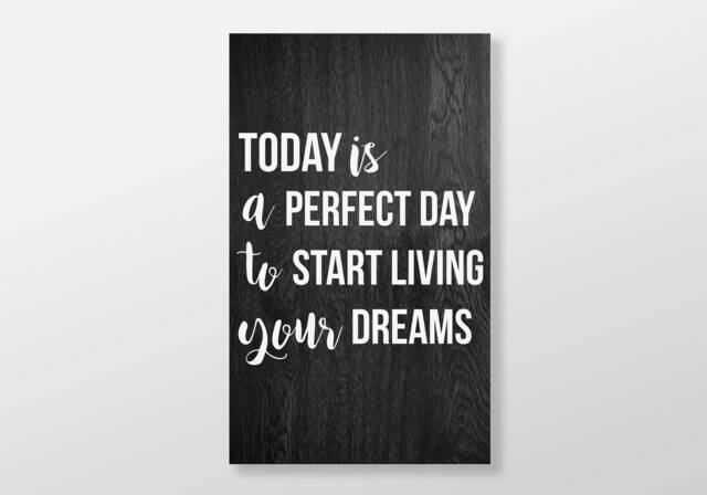 Today Is A Perfect Day Wood Wall Art Home Farmhouse Bedroom Decor Large Unique Modern New Gift - image 1
