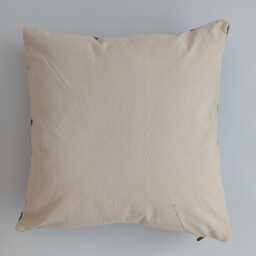 Moroccan Cactus Silk Cushion Cover, Handmade Charcoal Brown Sabra Throw Pillow, Scatter 20''x20''/50x50 cm - thumbnail 4