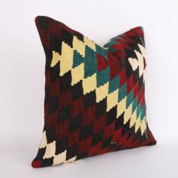 Handmade Turkish Kilim Pillow Cover 20x20 Sofa - thumbnail 3