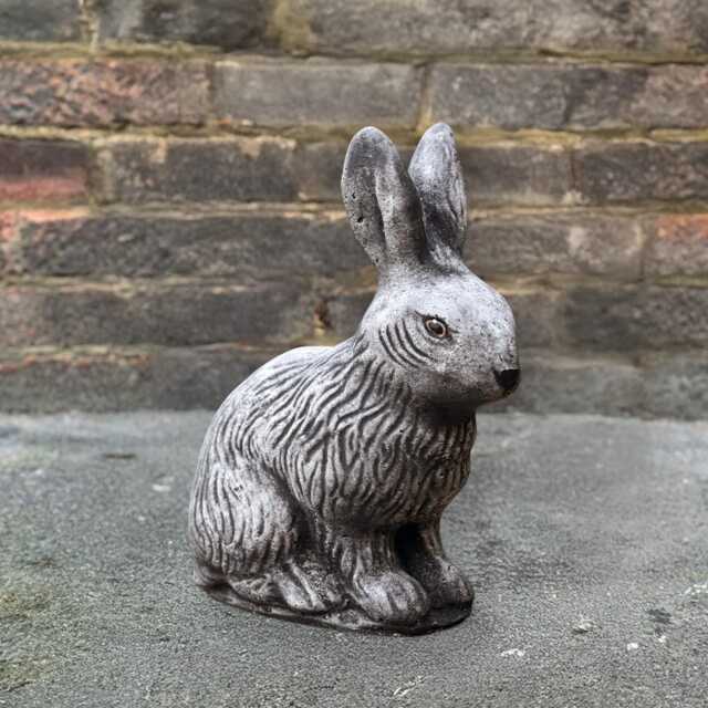 Concrete Rabbit Statue Bunny Garden Decor Animal Sculpture Handmade Figurine Outdoor Pet Ornament Farmhouse Yard Gift Idea - image 1