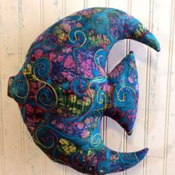 "Fish Shaped Throw Pillows Angel #af013 ~ 14""x 12" - thumbnail 3