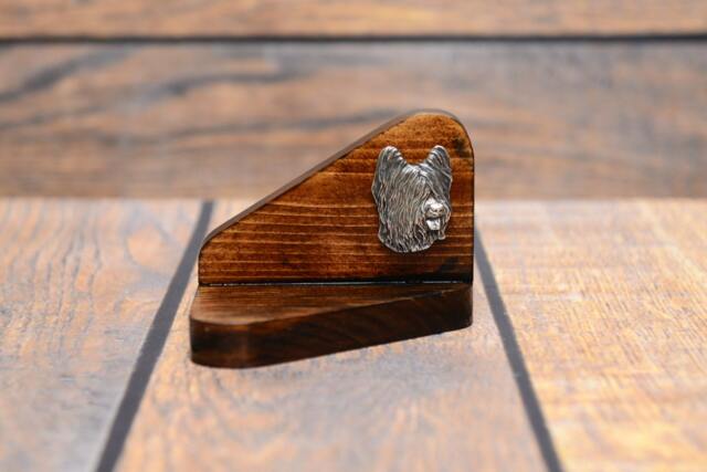 Briard - Wooden Candlestick With Dog, Souvenir, Decoration, Limited Edition, Collection - image 1