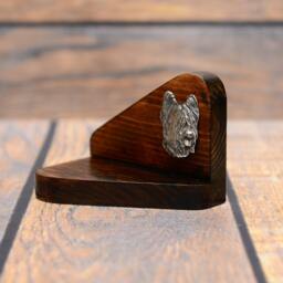 Briard - Wooden Candlestick With Dog, Souvenir, Decoration, Limited Edition, Collection - thumbnail 2