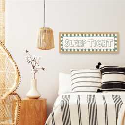 Framed Sleet Tight Print, Sleep Sign, Bedroom Prints in Frames, Horizontal For Bedroom, Slogan Art - thumbnail 3