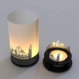 Hiking Silhouette Candle Gift Box Nature-Themed Shadow Play - thumbnail 4