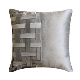 "Designer Pintucks, Textured, Basket Weave Toss Pillows 16""x16" - thumbnail 1