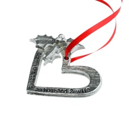 1 Year Anniversary Gift For Couples - Metal Snowflake Christmas Decoration 1st Wedding Paper UK - thumbnail 4