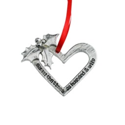 1 Year Anniversary Gift For Couples - Metal Snowflake Christmas Decoration 1st Wedding Paper UK - thumbnail 2