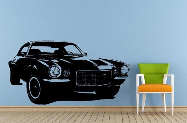 Old School Hot Rod Racing Car Ride Vehicle Antique Window Wall Decal Vinyl Sticker Mural Room Decor L1721 - image 1