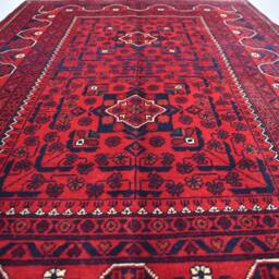 3x5 Afghan Bukhara Rug Hand-Knotted Wool Tribal Carpet - thumbnail 3