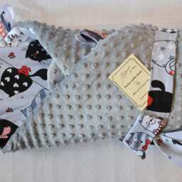 Newborn Blanket, Swaddle Baby Blanket, Minky Gift Idea, Shower Gift, Steckkissen, Cats Blanket - thumbnail 2