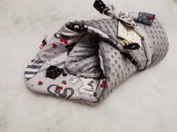 Newborn Blanket, Swaddle Baby Blanket, Minky Gift Idea, Shower Gift, Steckkissen, Cats Blanket