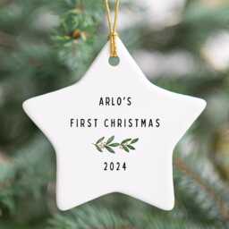 Baby's First Christmas Ornament - Personalised Baby Bauble Keepsake New Gift - thumbnail 2