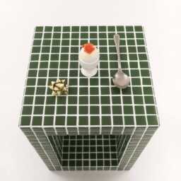 Bedside Table, Side Tile Handmade, Coffee Table - thumbnail 3
