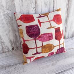 Pillow Cushion Wine Theme, Stuffed Throw For Home Decor With Bottles, Pinot Noir, Grigio, Chardonnay - thumbnail 2