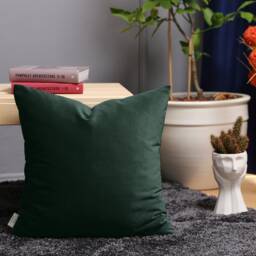 Dark Emerald Green Velvet Pillow Cover All Size Christmas Pillow Decor Ornaments Gift - thumbnail 1