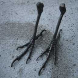 Woodland Crow/Blackbird Bronze Or Silver Metal Bird Feet Sculptural By Ink Jewelry - thumbnail 4