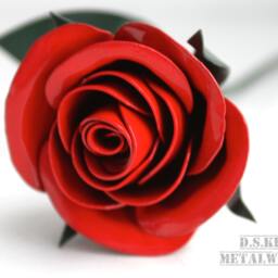 Dozen Metal Rose Bouquet, 11Th Anniversary, 6Th 4Th Wedding Anniversary - thumbnail 3
