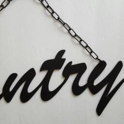 Metal Wall Art. Black Pantry Sign. Pantry. Decor. Rustic Home Panty Industrial Metal - thumbnail 2