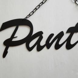 Metal Wall Art. Black Pantry Sign. Pantry. Decor. Rustic Home Panty Industrial Metal - thumbnail 3