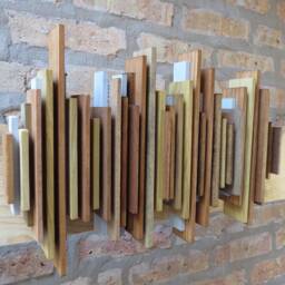Mini Custom Baby Heartbeat Wood Soundwave Wall Sculpture, Heart Rate Sound Wave Art - thumbnail 3
