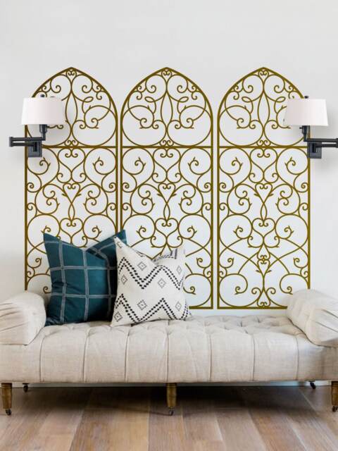 Elegant Scrollwork Wall Decal French Style Decorative Panel - image 1